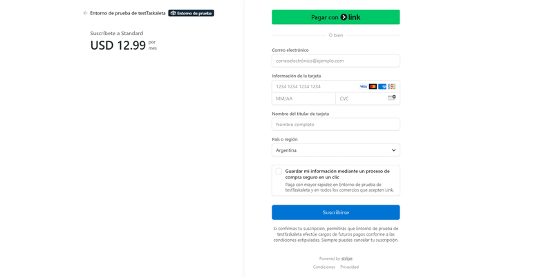 Stripe Subscription Integration